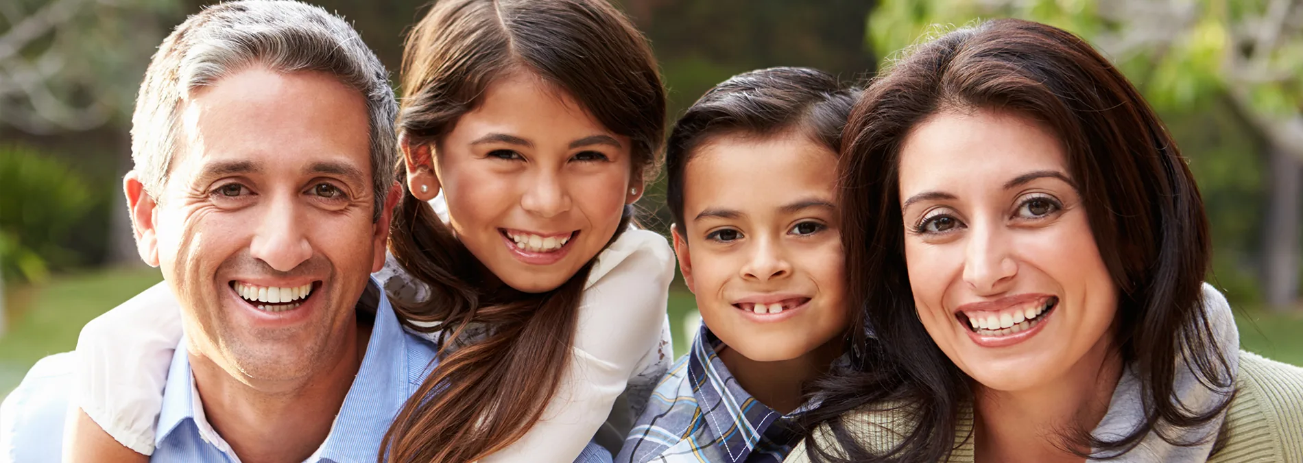 Happy families enjoying their dental visits
