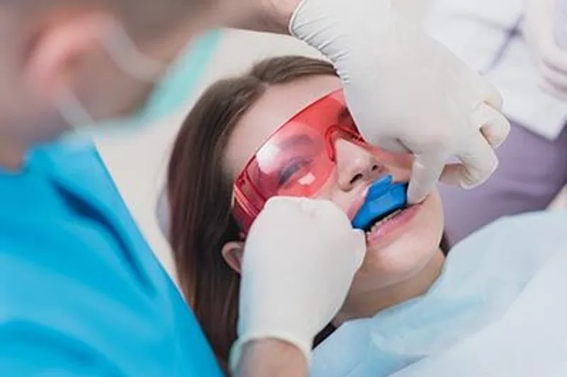 Gentle fluoride treatment for a child